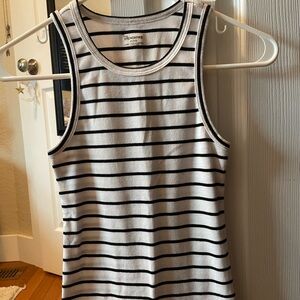 No Boundaries Monochrome Striped Top